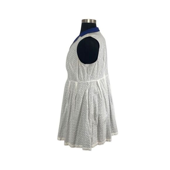 ModCloth 3X White Community Brunch Shirt Dress Cotton Cottagecore Retro 50s - Picture 7 of 10